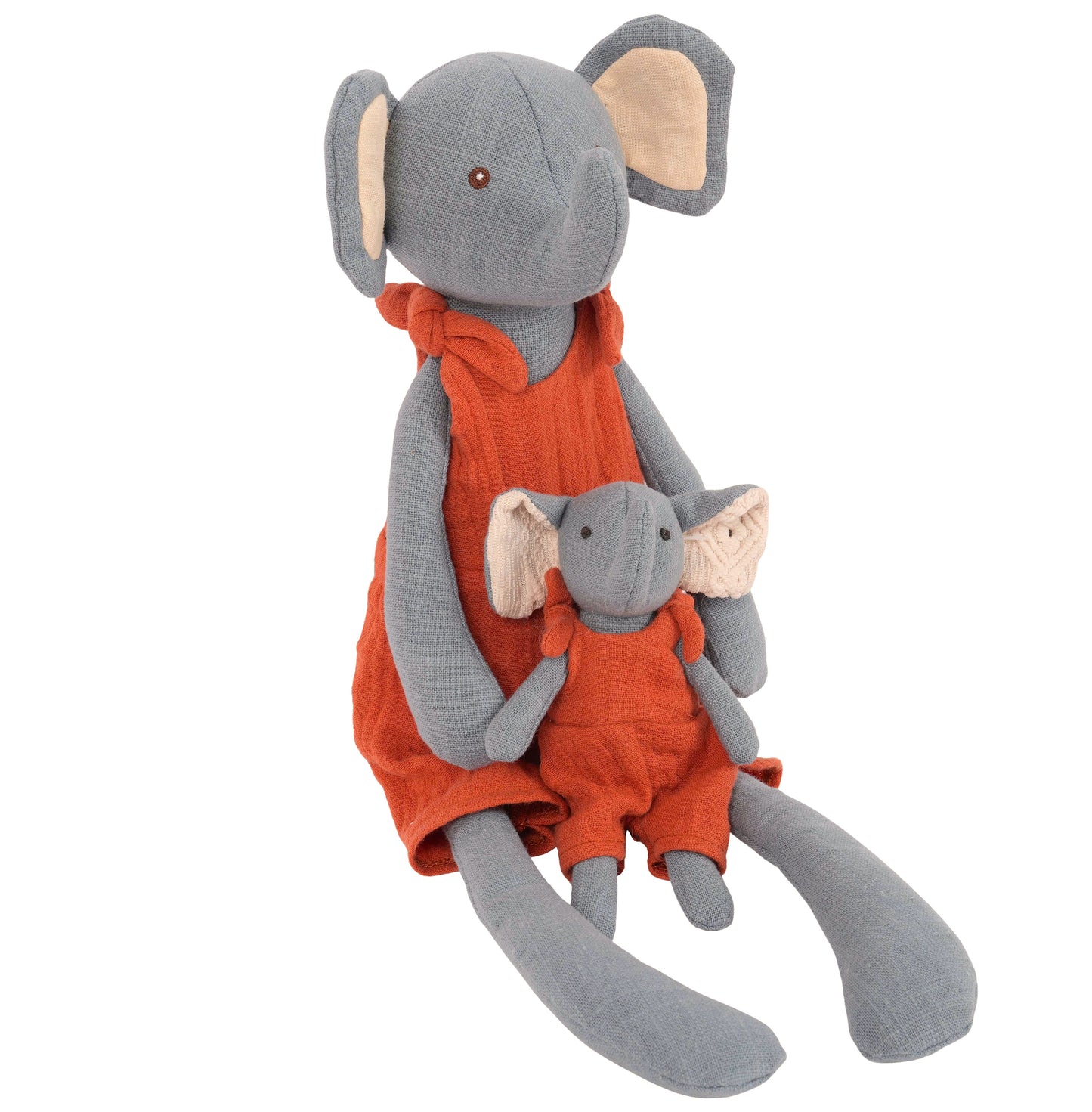 Mom and Baby Elephant