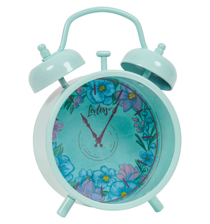 Twin Bell Alarm Clock Blue