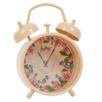 Twin Bell Alarm Clock Beige