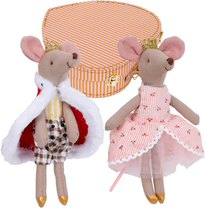 King and Queen Mice in Heart Shape Box