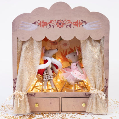 King and Queen Mice in Heart Shape Box